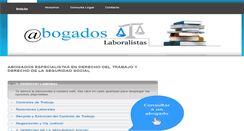 Desktop Screenshot of abogados-laboral.es