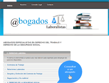 Tablet Screenshot of abogados-laboral.es